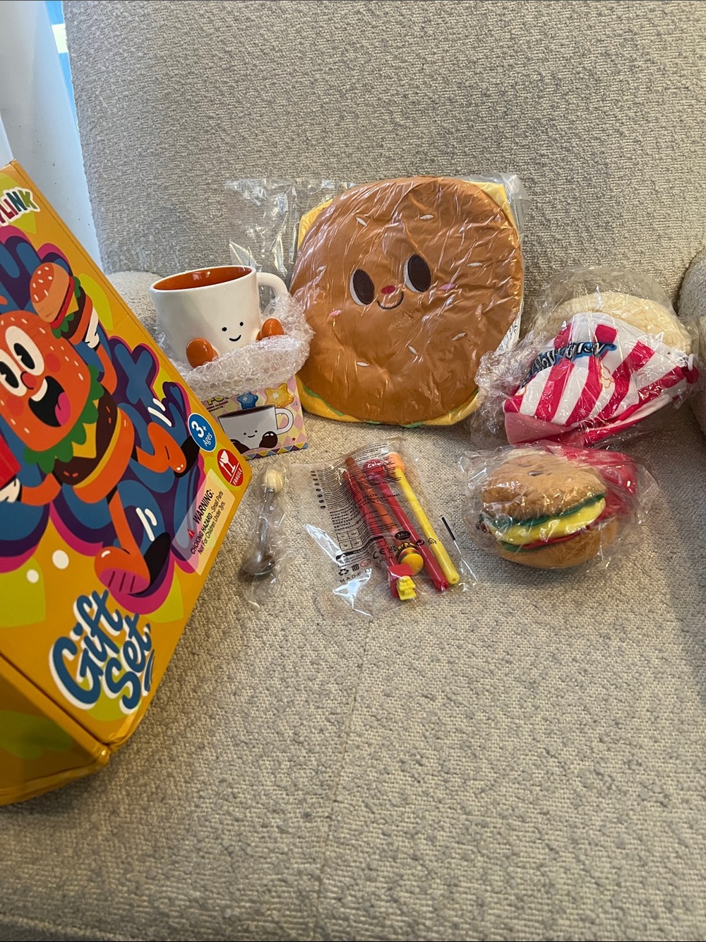 Cute Burger Plush set